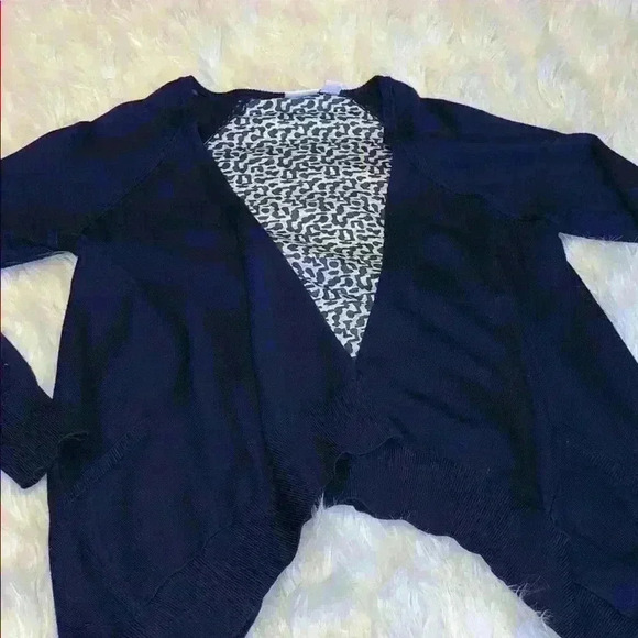 Cato blue cardigan with print in the back - Picture 1 of 5